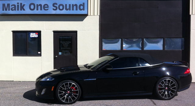 2015 Jaguar XK-R with professional window tint in North Bay
